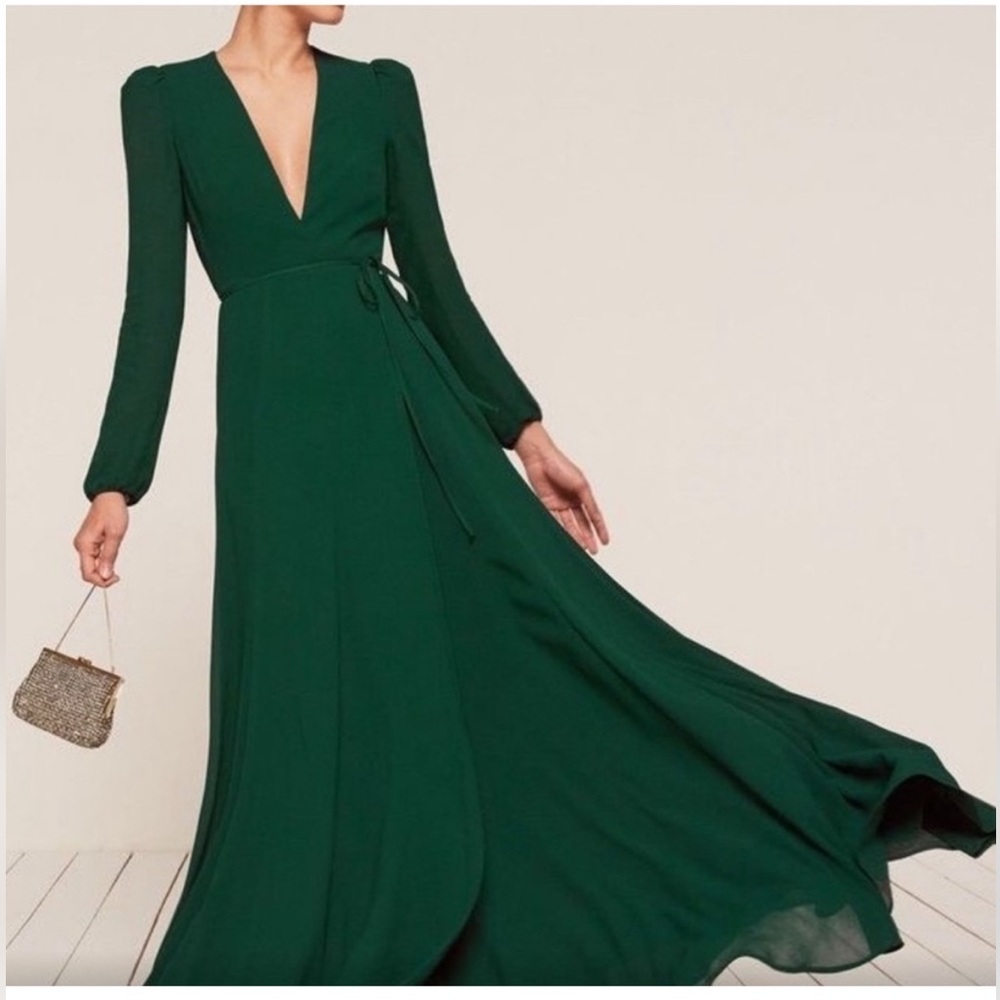 REFORMATION Milan wrap dress
